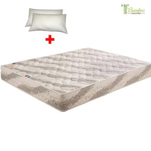Saltea ortopedică Bamboo Plus 140x200 cm cu două perne