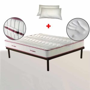 Saltea memory 140x190 cm Nature cu două perne